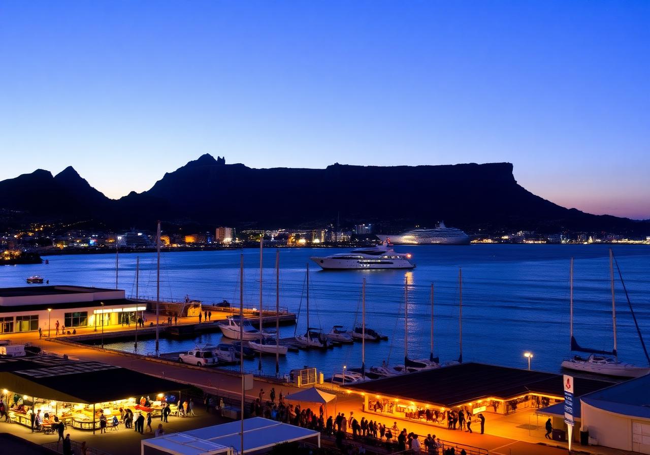 Cape Town V&A Waterfront at twilight